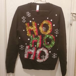 NWOT Christmas HoHoHo Crew Nick Sweater sz Med